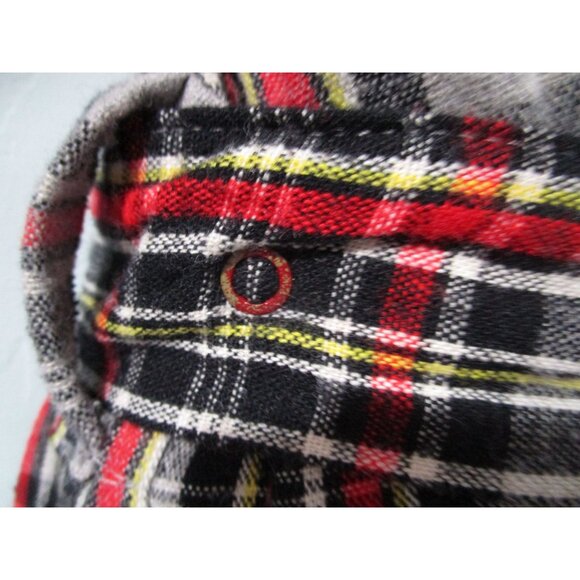 Vintage 1940s Sears Pilgrim Plaid Robe Mens M Cozy Wool Flannel Snap On Belt GUC - Picture 7 of 16
